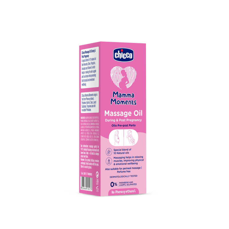 Mamma Moments Massage Oil During & Post Pregnancy 100ml image number 2